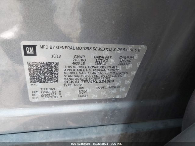 Photo 8 VIN: 3GKALTEV4KL224304 - GMC TERRAIN 