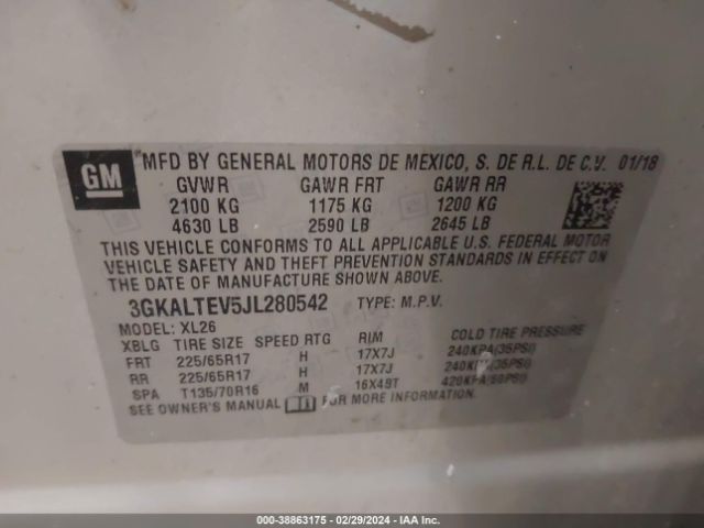 Photo 8 VIN: 3GKALTEV5JL280542 - GMC TERRAIN 