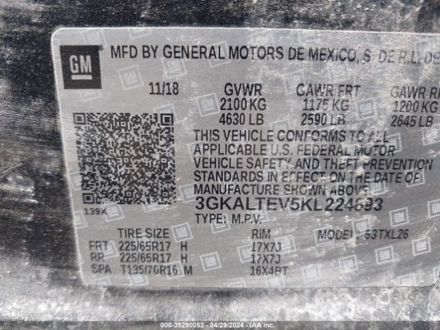 Photo 8 VIN: 3GKALTEV5KL224893 - GMC TERRAIN 