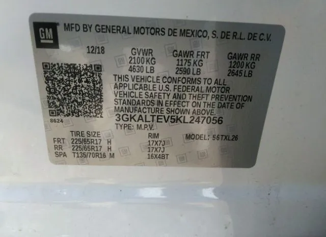 Photo 8 VIN: 3GKALTEV5KL247056 - GMC TERRAIN 