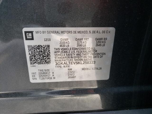 Photo 9 VIN: 3GKALTEV5KL258333 - GMC TERRAIN SL 