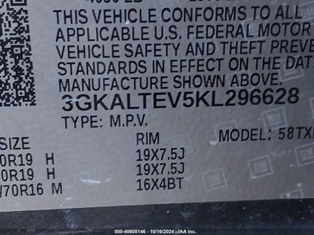 Photo 8 VIN: 3GKALTEV5KL296628 - GMC TERRAIN 