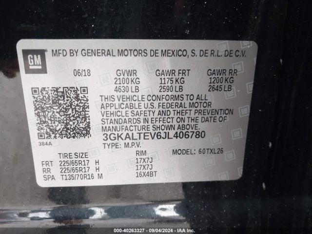 Photo 8 VIN: 3GKALTEV6JL406780 - GMC TERRAIN 