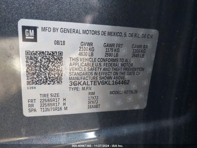 Photo 8 VIN: 3GKALTEV6KL164462 - GMC TERRAIN 