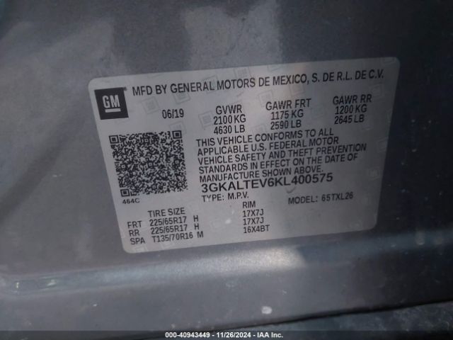 Photo 8 VIN: 3GKALTEV6KL400575 - GMC TERRAIN 