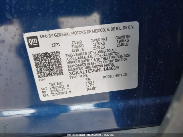 Photo 8 VIN: 3GKALTEV6NL144619 - GMC TERRAIN 