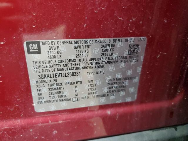 Photo 13 VIN: 3GKALTEV7JL250331 - GMC TERRAIN SL 