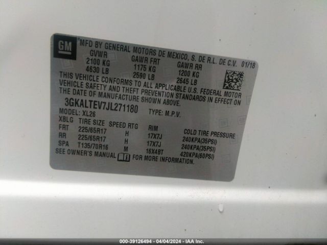 Photo 8 VIN: 3GKALTEV7JL271180 - GMC TERRAIN 