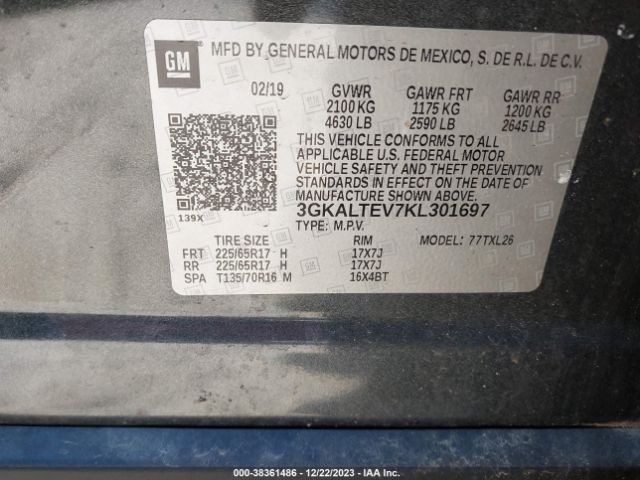 Photo 8 VIN: 3GKALTEV7KL301697 - GMC TERRAIN 