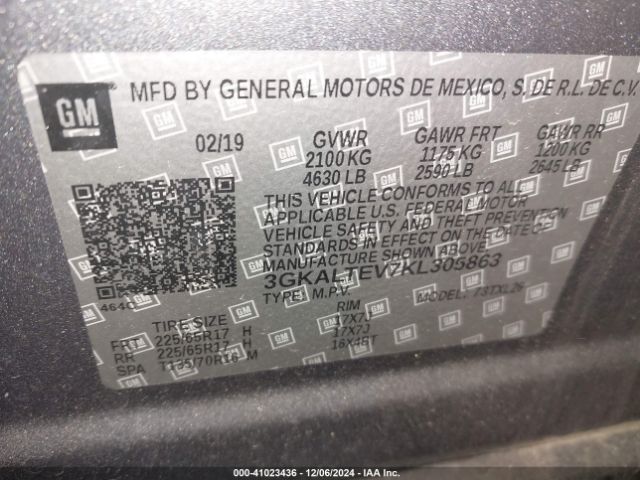 Photo 8 VIN: 3GKALTEV7KL305863 - GMC TERRAIN 