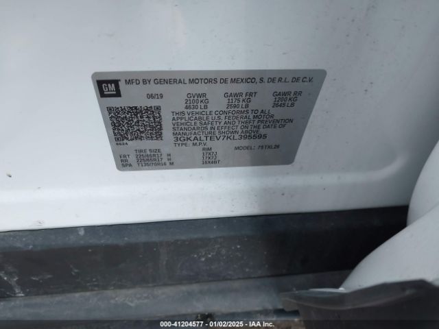 Photo 8 VIN: 3GKALTEV7KL395595 - GMC TERRAIN 