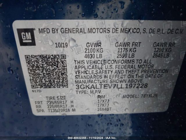 Photo 8 VIN: 3GKALTEV7LL197228 - GMC TERRAIN 