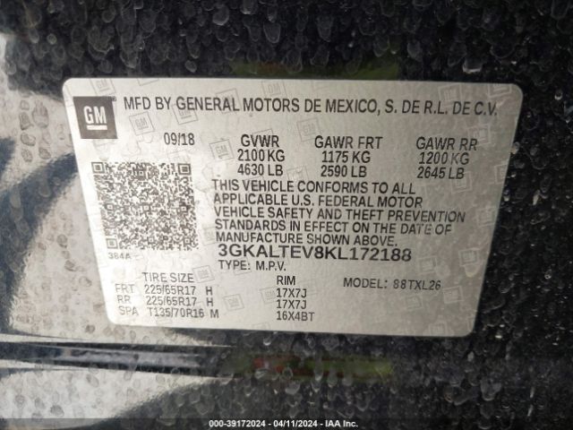 Photo 8 VIN: 3GKALTEV8KL172188 - GMC TERRAIN 