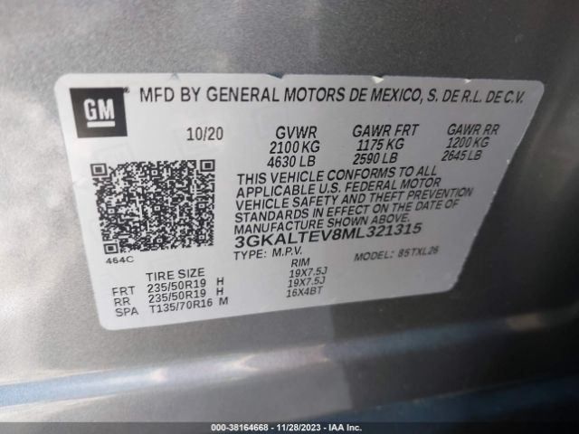 Photo 8 VIN: 3GKALTEV8ML321315 - GMC TERRAIN 