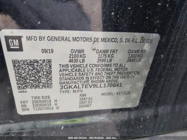 Photo 8 VIN: 3GKALTEV9LL170841 - GMC TERRAIN 