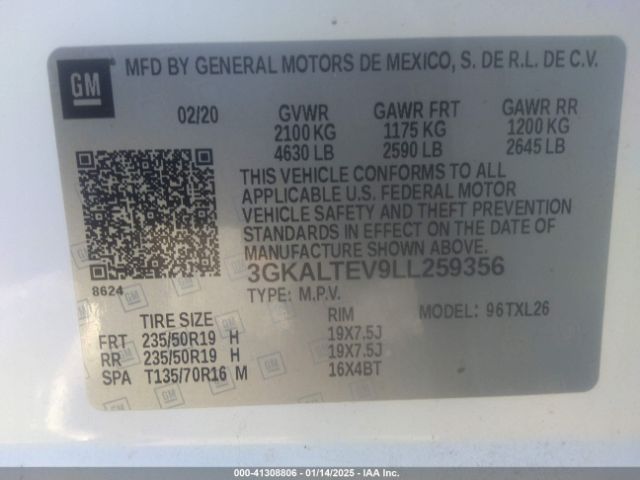Photo 8 VIN: 3GKALTEV9LL259356 - GMC TERRAIN 
