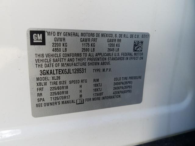 Photo 9 VIN: 3GKALTEX6JL128531 - GMC TERRAIN SL 