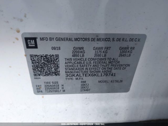 Photo 8 VIN: 3GKALTEX6KL179741 - GMC TERRAIN 