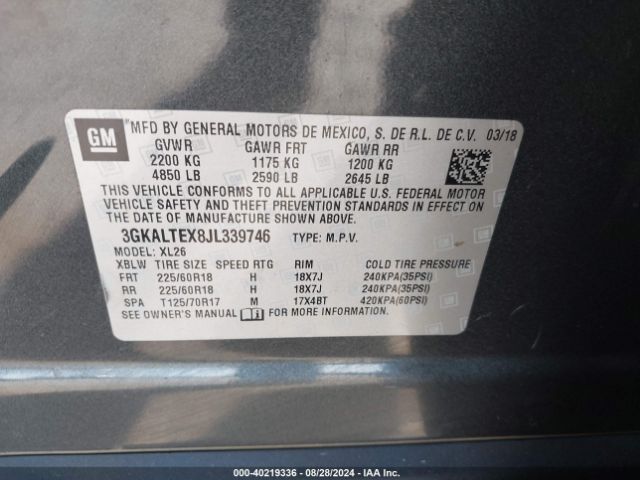 Photo 8 VIN: 3GKALTEX8JL339746 - GMC TERRAIN 