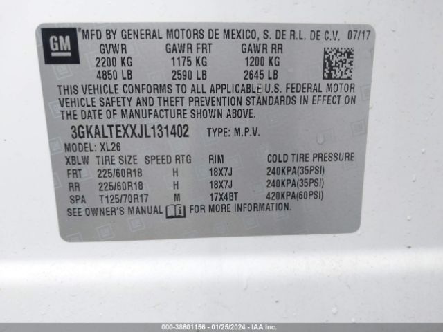 Photo 8 VIN: 3GKALTEXXJL131402 - GMC TERRAIN 