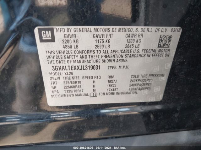 Photo 8 VIN: 3GKALTEXXJL319031 - GMC TERRAIN 