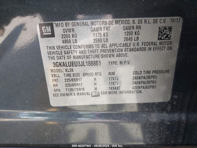 Photo 8 VIN: 3GKALUEU3JL188861 - GMC TERRAIN 