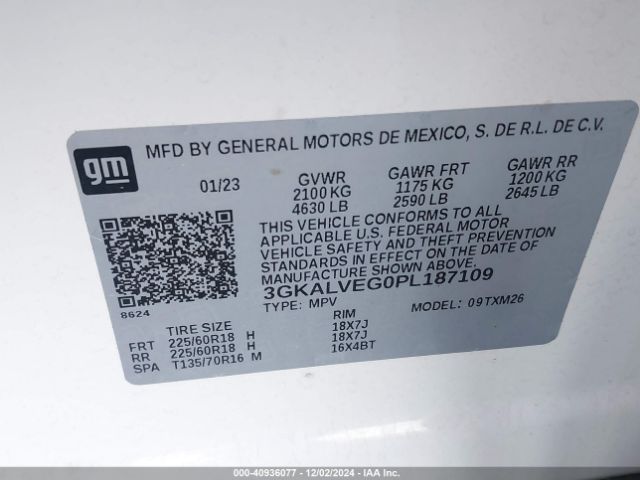 Photo 8 VIN: 3GKALVEG0PL187109 - GMC TERRAIN 