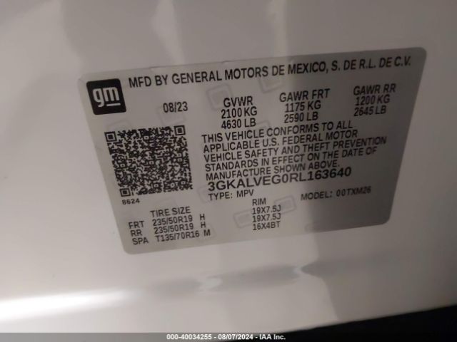 Photo 8 VIN: 3GKALVEG0RL163640 - GMC TERRAIN 