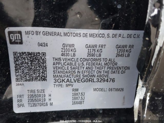 Photo 8 VIN: 3GKALVEG0RL329476 - GMC TERRAIN 