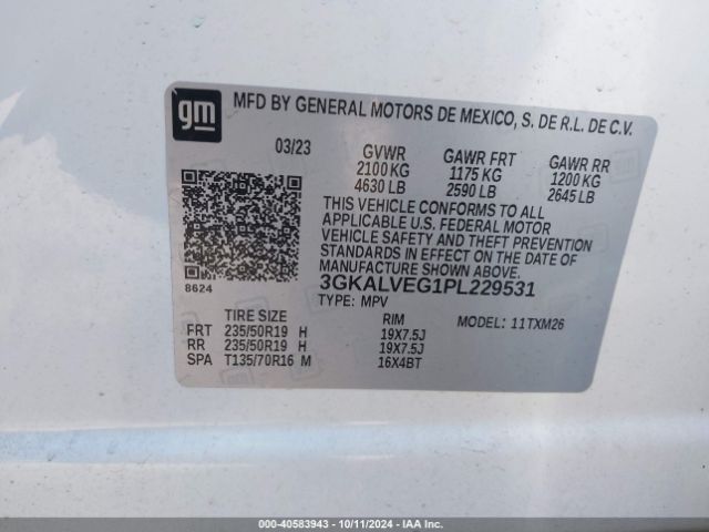 Photo 8 VIN: 3GKALVEG1PL229531 - GMC TERRAIN 