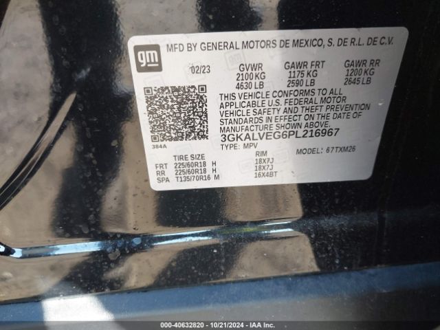 Photo 8 VIN: 3GKALVEG6PL216967 - GMC TERRAIN 