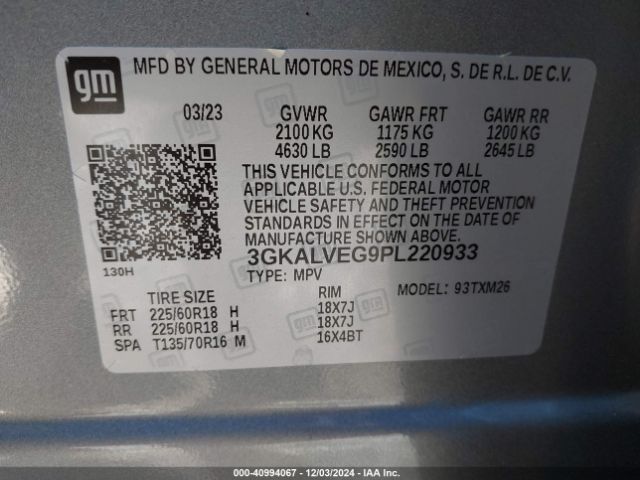 Photo 8 VIN: 3GKALVEG9PL220933 - GMC TERRAIN 