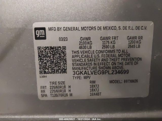 Photo 8 VIN: 3GKALVEG9PL234699 - GMC TERRAIN 