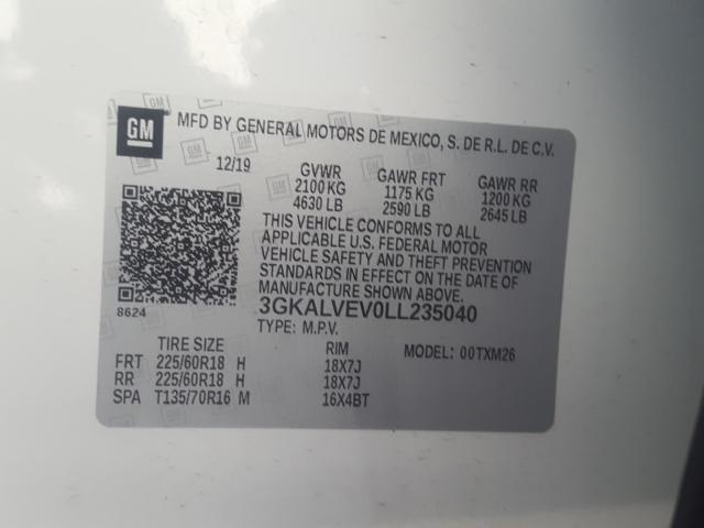 Photo 9 VIN: 3GKALVEV0LL235040 - GMC TERRAIN SL 