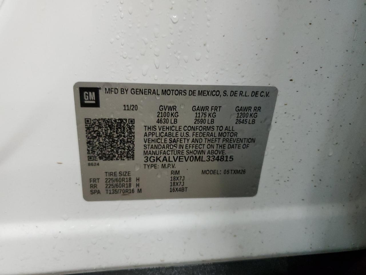 Photo 13 VIN: 3GKALVEV0ML334815 - GMC TERRAIN 