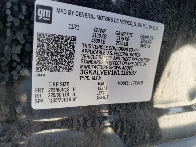 Photo 11 VIN: 3GKALVEV1NL118537 - GMC TERRAIN SL 