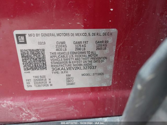 Photo 8 VIN: 3GKALVEV2KL327037 - GMC TERRAIN 