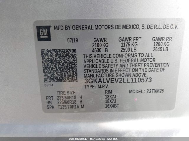 Photo 8 VIN: 3GKALVEV2LL110573 - GMC TERRAIN 