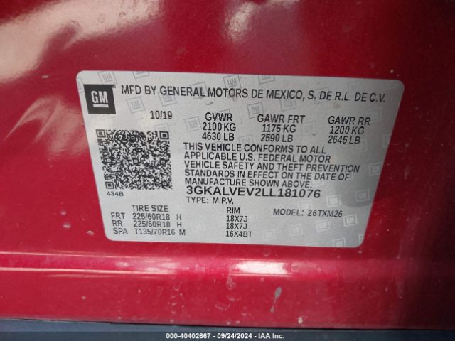 Photo 8 VIN: 3GKALVEV2LL181076 - GMC TERRAIN 