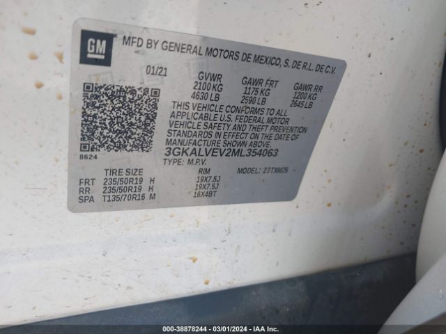 Photo 8 VIN: 3GKALVEV2ML354063 - GMC TERRAIN 