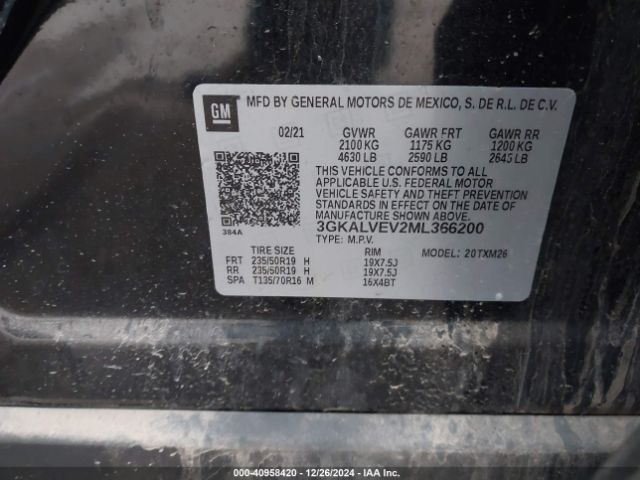 Photo 8 VIN: 3GKALVEV2ML366200 - GMC TERRAIN 