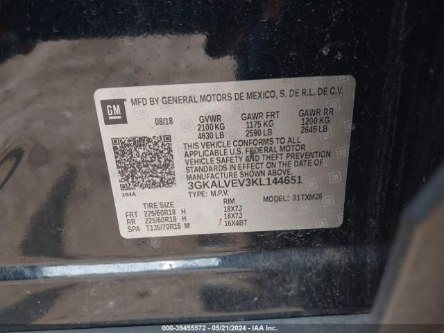 Photo 8 VIN: 3GKALVEV3KL144651 - GMC TERRAIN 