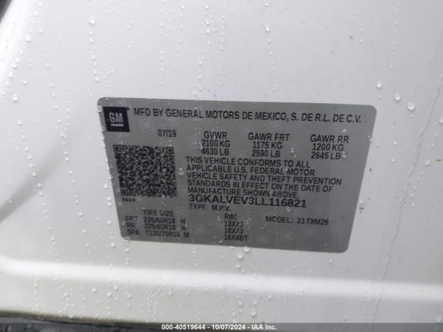 Photo 8 VIN: 3GKALVEV3LL116821 - GMC TERRAIN 