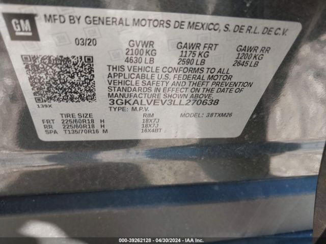 Photo 8 VIN: 3GKALVEV3LL270638 - GMC TERRAIN 