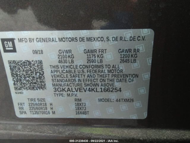 Photo 8 VIN: 3GKALVEV4KL166254 - GMC TERRAIN 