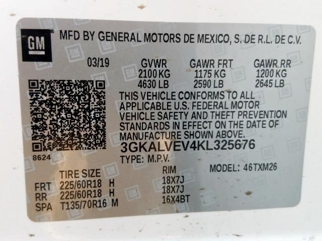 Photo 9 VIN: 3GKALVEV4KL325676 - GMC TERRAIN 