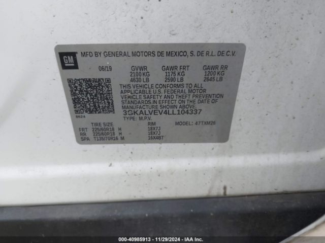 Photo 8 VIN: 3GKALVEV4LL104337 - GMC TERRAIN 