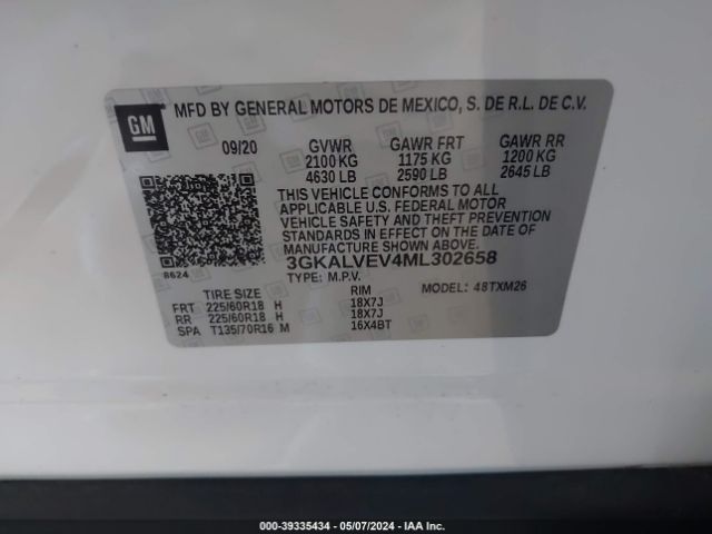 Photo 8 VIN: 3GKALVEV4ML302658 - GMC TERRAIN 