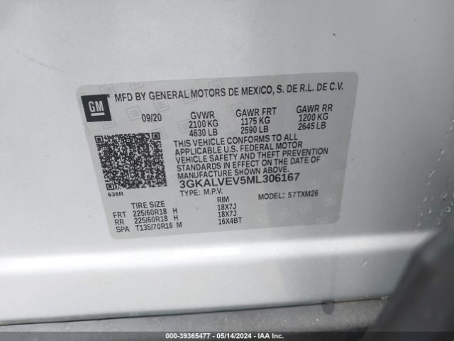 Photo 8 VIN: 3GKALVEV5ML306167 - GMC TERRAIN 