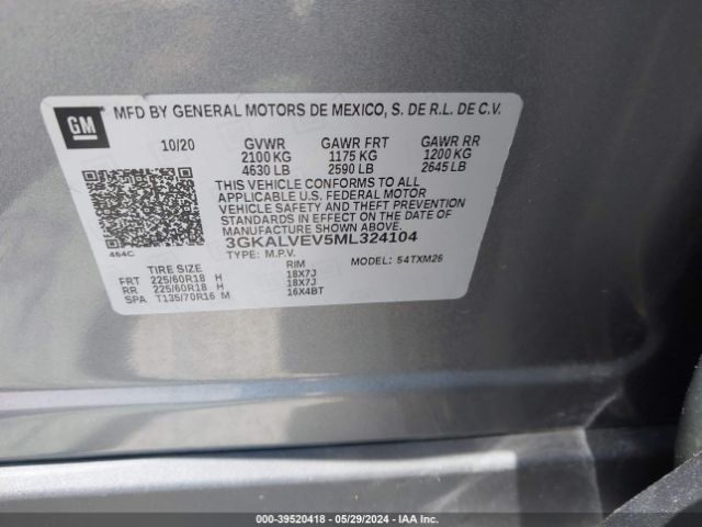 Photo 8 VIN: 3GKALVEV5ML324104 - GMC TERRAIN 